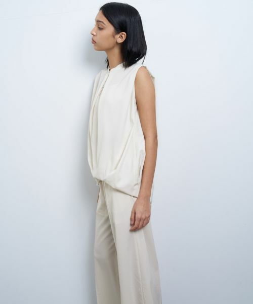 LANVIN en Bleu / ランバン オン ブルー シャツ・ブラウス | アシンメコクーンヘムスキッパーブラウス | 詳細12