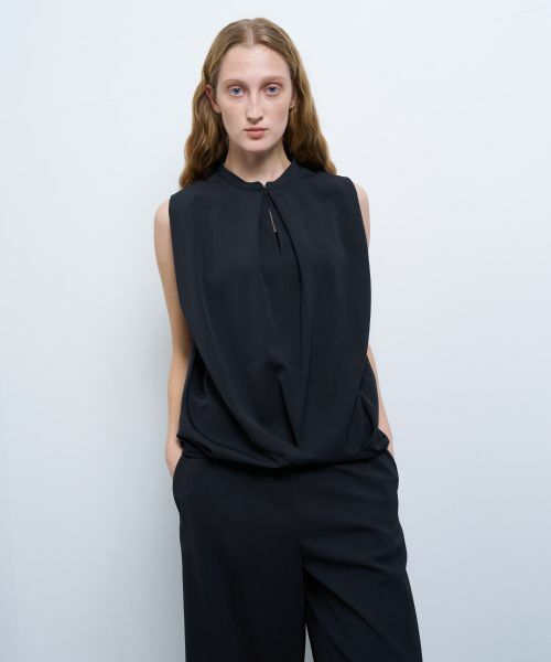 LANVIN en Bleu / ランバン オン ブルー シャツ・ブラウス | アシンメコクーンヘムスキッパーブラウス | 詳細4