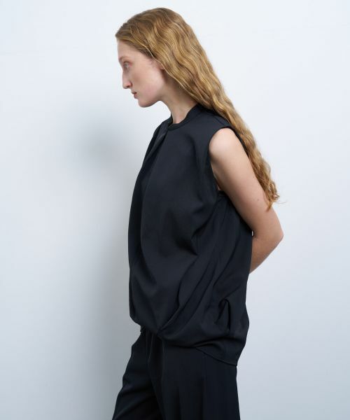 LANVIN en Bleu / ランバン オン ブルー シャツ・ブラウス | アシンメコクーンヘムスキッパーブラウス | 詳細5