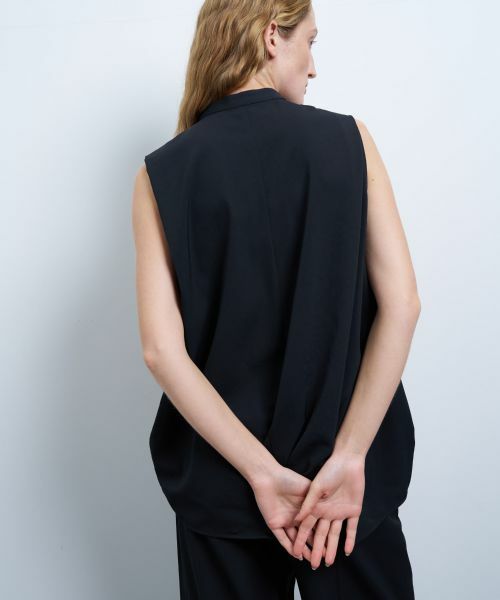 LANVIN en Bleu / ランバン オン ブルー シャツ・ブラウス | アシンメコクーンヘムスキッパーブラウス | 詳細6