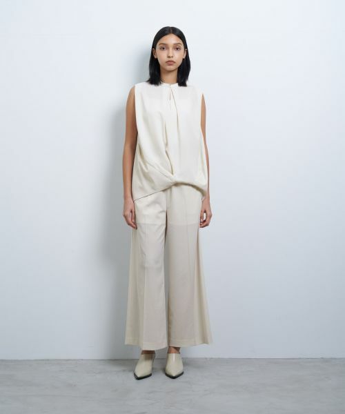 LANVIN en Bleu / ランバン オン ブルー シャツ・ブラウス | アシンメコクーンヘムスキッパーブラウス | 詳細7