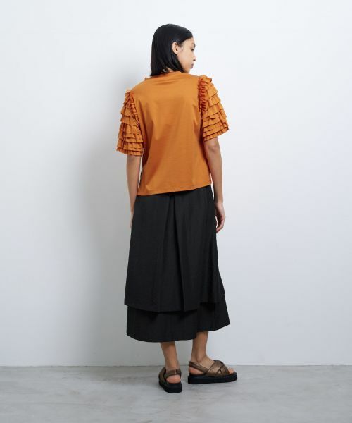 LANVIN en Bleu / ランバン オン ブルー Tシャツ | フリルスリーブカットソー | 詳細17