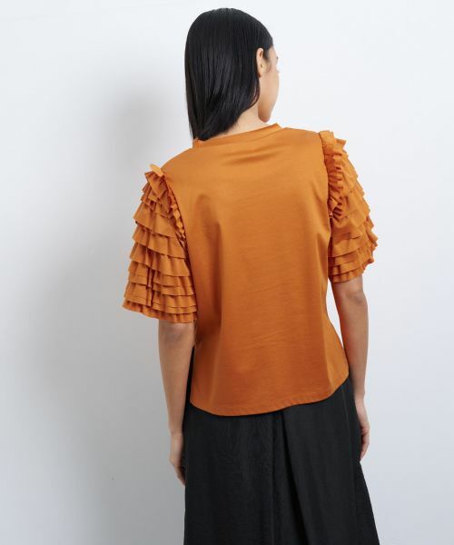 LANVIN en Bleu / ランバン オン ブルー Tシャツ | フリルスリーブカットソー | 詳細21