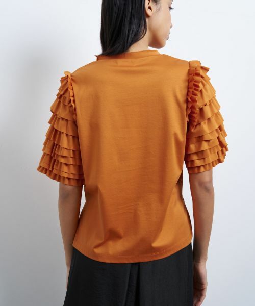 LANVIN en Bleu / ランバン オン ブルー Tシャツ | フリルスリーブカットソー | 詳細22