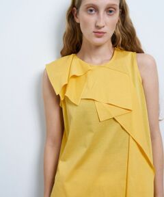 LANVIN en Bleu / ランバン オン ブルー Tシャツ | ドレープノースリーブカットソー