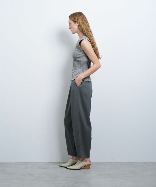 LANVIN en Bleu / ランバン オン ブルー ニット・セーター | アイレットリブノースリーブニット | 詳細15