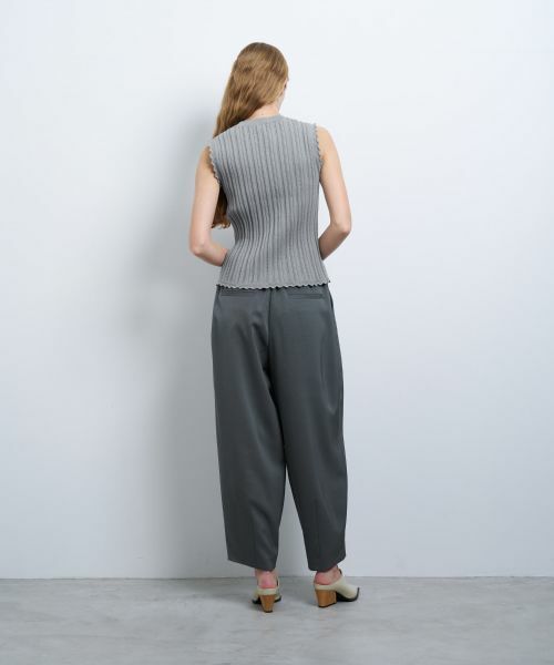 LANVIN en Bleu / ランバン オン ブルー ニット・セーター | アイレットリブノースリーブニット | 詳細16