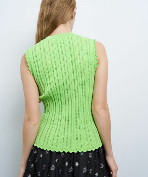 あ*す様 ランバンコレクション☆ ノースリーブニット☆ぶラック&ベージュ あ*す様 ランバンコレクション☆ ノースリーブニット☆ぶラック