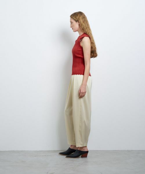 LANVIN en Bleu / ランバン オン ブルー ニット・セーター | アイレットリブノースリーブニット | 詳細9