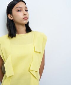 LANVIN en Bleu / ランバン オン ブルー ニット・セーター | スクエアフリルニット