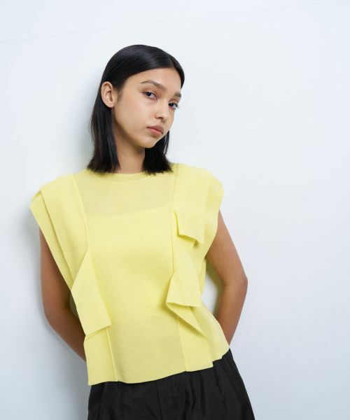 LANVIN en Bleu / ランバン オン ブルー ニット・セーター | スクエアフリルニット | 詳細11