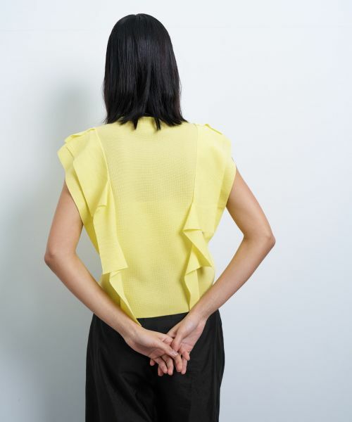 LANVIN en Bleu / ランバン オン ブルー ニット・セーター | スクエアフリルニット | 詳細13