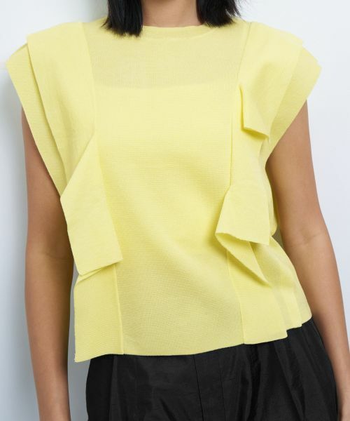 LANVIN en Bleu / ランバン オン ブルー ニット・セーター | スクエアフリルニット | 詳細14