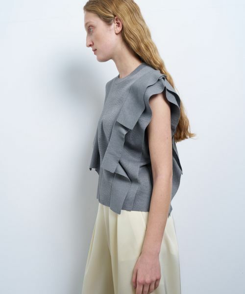 LANVIN en Bleu / ランバン オン ブルー ニット・セーター | スクエアフリルニット | 詳細19