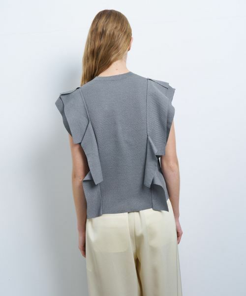 LANVIN en Bleu / ランバン オン ブルー ニット・セーター | スクエアフリルニット | 詳細20