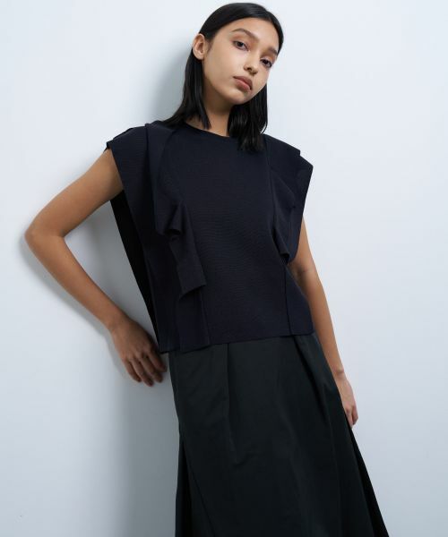 LANVIN en Bleu / ランバン オン ブルー ニット・セーター | スクエアフリルニット | 詳細3