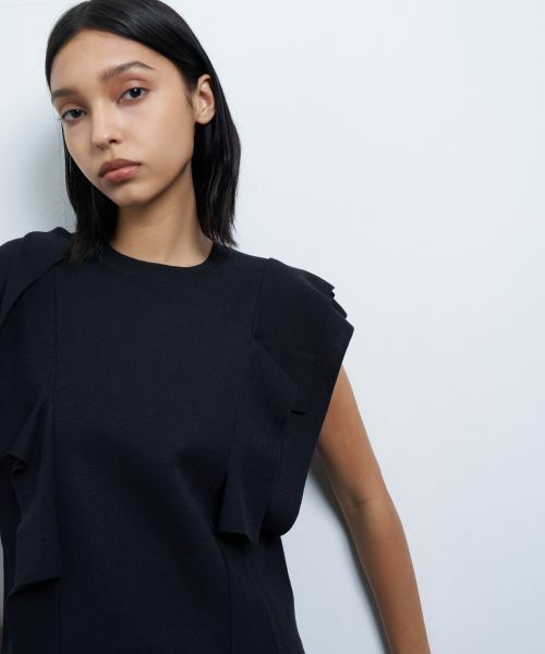 LANVIN en Bleu / ランバン オン ブルー ニット・セーター | スクエアフリルニット | 詳細6