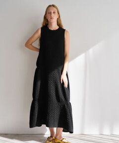 LANVIN en Bleu / ランバン オン ブルー ドレス | ジャガードニットフレアワンピース