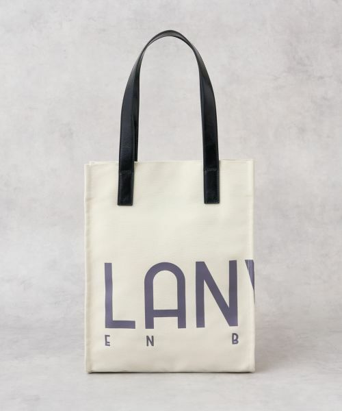 LANVIN en Bleu / ランバン オン ブルー その他小物 | ロゴポリエステルキャンバストートバッグ | 詳細10