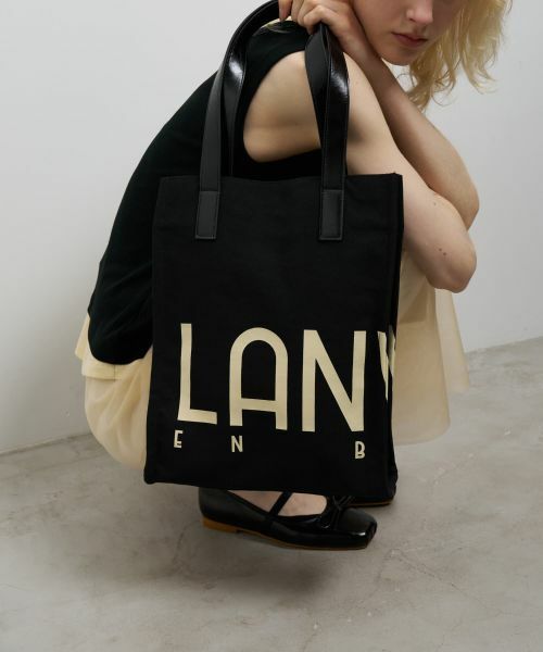 LANVIN en Bleu / ランバン オン ブルー その他小物 | ロゴポリエステルキャンバストートバッグ | 詳細16