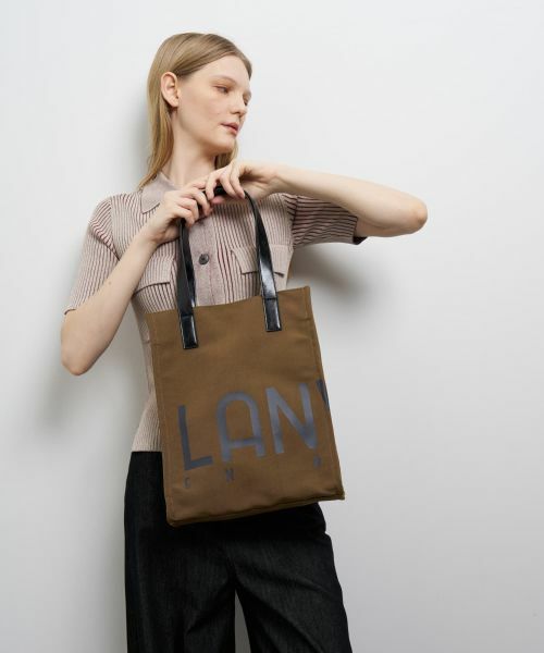 LANVIN en Bleu / ランバン オン ブルー その他小物 | ロゴポリエステルキャンバストートバッグ | 詳細6