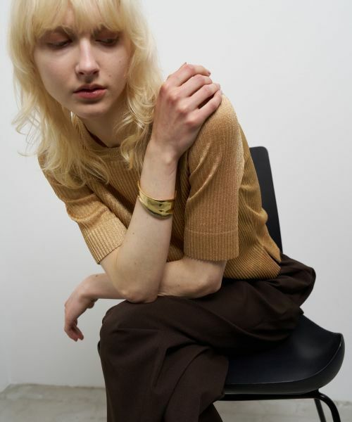 LANVIN en Bleu / ランバン オン ブルー その他小物 | ウェーブラインメタルバングル | 詳細8