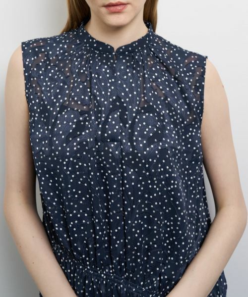 LANVIN en Bleu / ランバン オン ブルー ドレス | Brume Dot／Lush Gardenプリントワンピース | 詳細16