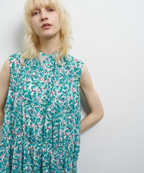 LANVIN en Bleu / ランバン オン ブルー ドレス | Brume Dot／Lush Gardenプリントワンピース | 詳細7