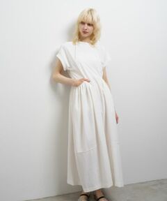 LANVIN en Bleu / ランバン オン ブルー ドレス | ナイロンタスランギャザーワンピース