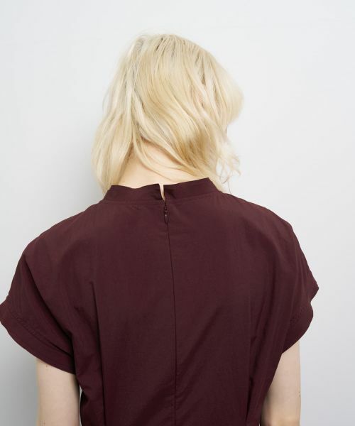 LANVIN en Bleu / ランバン オン ブルー ドレス | ナイロンタスランギャザーワンピース | 詳細5