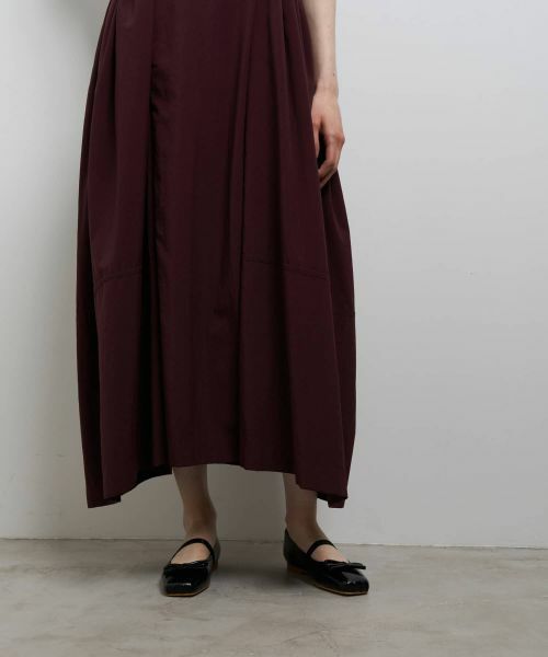 LANVIN en Bleu / ランバン オン ブルー ドレス | ナイロンタスランギャザーワンピース | 詳細8