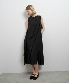 LANVIN en Bleu / ランバン オン ブルー ドレス | ライトタフタアシンメワンピース