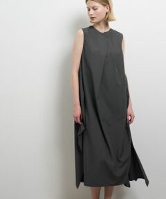 LANVIN en Bleu / ランバン オン ブルー ドレス | ライトタフタアシンメワンピース