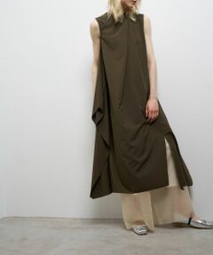 LANVIN en Bleu / ランバン オン ブルー ドレス | ライトタフタアシンメワンピース