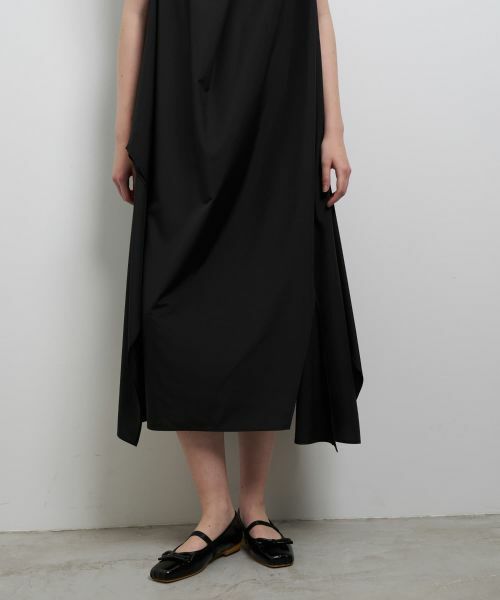 LANVIN en Bleu / ランバン オン ブルー ドレス | ライトタフタアシンメワンピース | 詳細21