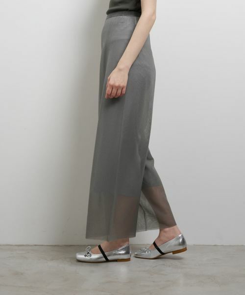 LANVIN en Bleu / ランバン オン ブルー その他パンツ | シアーニットパンツ | 詳細11