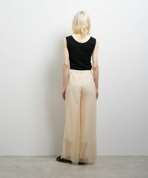 LANVIN en Bleu / ランバン オン ブルー その他パンツ | シアーニットパンツ | 詳細3