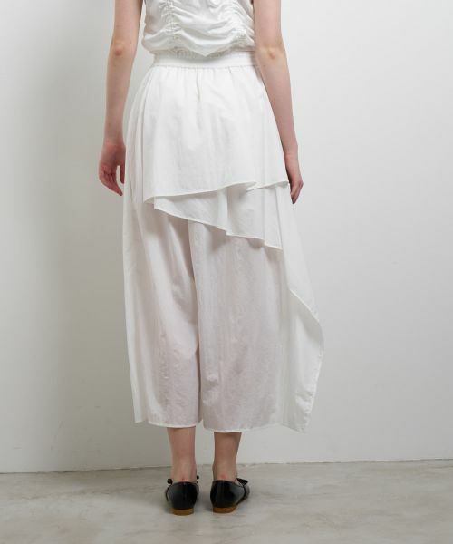 LANVIN en Bleu / ランバン オン ブルー その他パンツ | 撥水速乾ナイロンラッフルパンツ | 詳細12