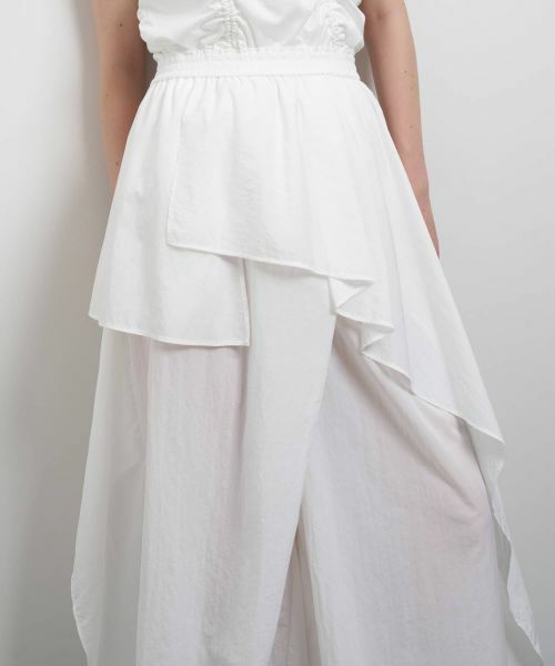 LANVIN en Bleu / ランバン オン ブルー その他パンツ | 撥水速乾ナイロンラッフルパンツ | 詳細13