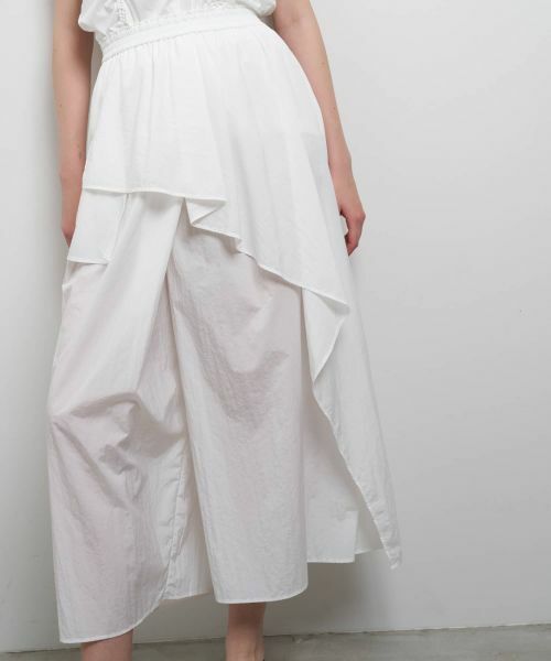 LANVIN en Bleu / ランバン オン ブルー その他パンツ | 撥水速乾ナイロンラッフルパンツ | 詳細14