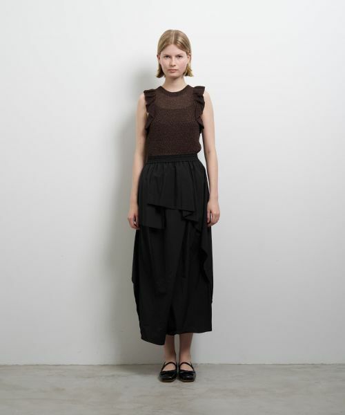 LANVIN en Bleu / ランバン オン ブルー その他パンツ | 撥水速乾ナイロンラッフルパンツ | 詳細15