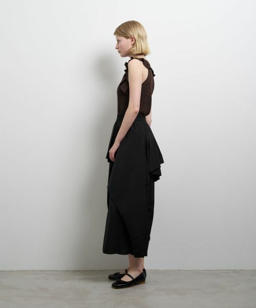 LANVIN en Bleu / ランバン オン ブルー その他パンツ | 撥水速乾ナイロンラッフルパンツ | 詳細16