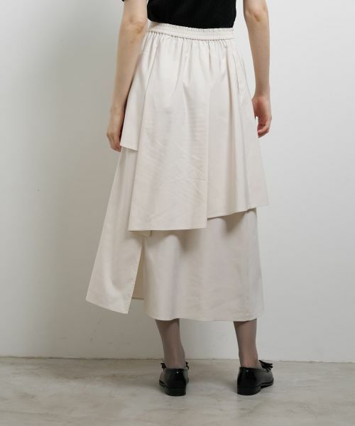 LANVIN en Bleu / ランバン オン ブルー ロング・マキシ丈スカート | アシンメトリーレイヤードスカート | 詳細11