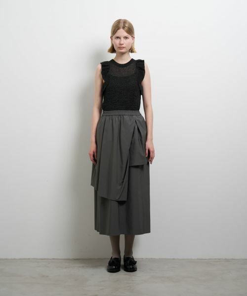 LANVIN en Bleu / ランバン オン ブルー ロング・マキシ丈スカート | アシンメトリーレイヤードスカート | 詳細14