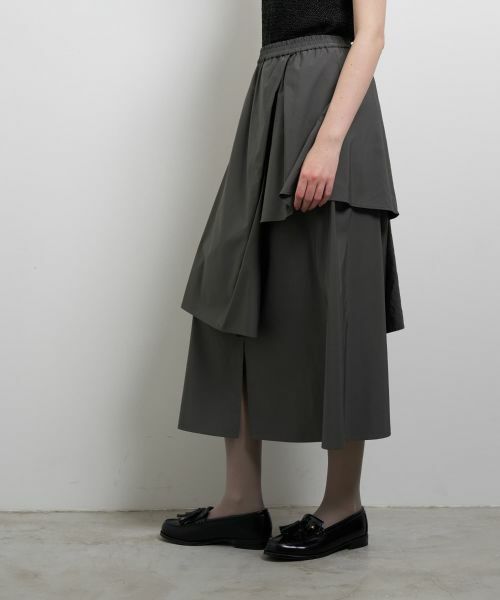 LANVIN en Bleu / ランバン オン ブルー ロング・マキシ丈スカート | アシンメトリーレイヤードスカート | 詳細17