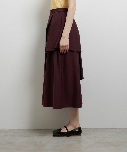 LANVIN en Bleu / ランバン オン ブルー ロング・マキシ丈スカート | アシンメトリーレイヤードスカート | 詳細4