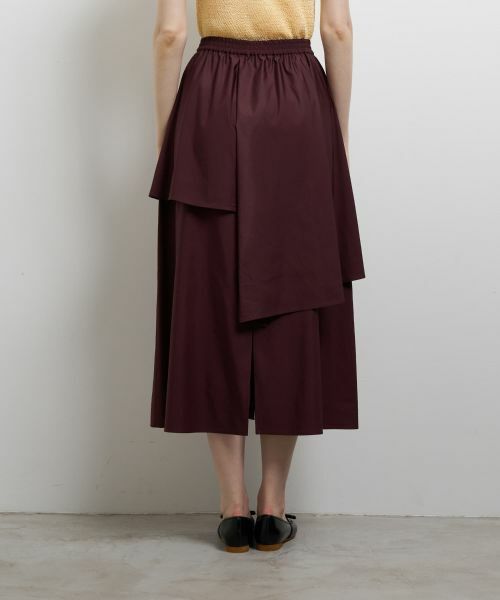 LANVIN en Bleu / ランバン オン ブルー ロング・マキシ丈スカート | アシンメトリーレイヤードスカート | 詳細5