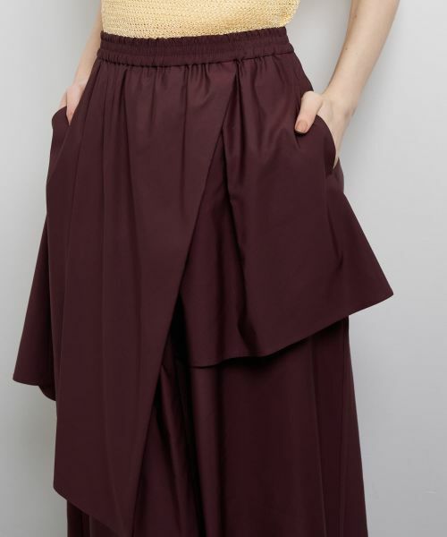 LANVIN en Bleu / ランバン オン ブルー ロング・マキシ丈スカート | アシンメトリーレイヤードスカート | 詳細6