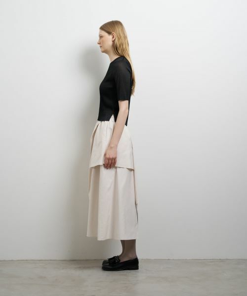 LANVIN en Bleu / ランバン オン ブルー ロング・マキシ丈スカート | アシンメトリーレイヤードスカート | 詳細8