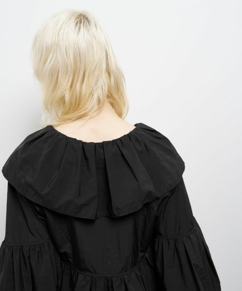 LANVIN en Bleu / ランバン オン ブルー シャツ・ブラウス | 撥水速乾ナイロンラッフルブラウス | 詳細13